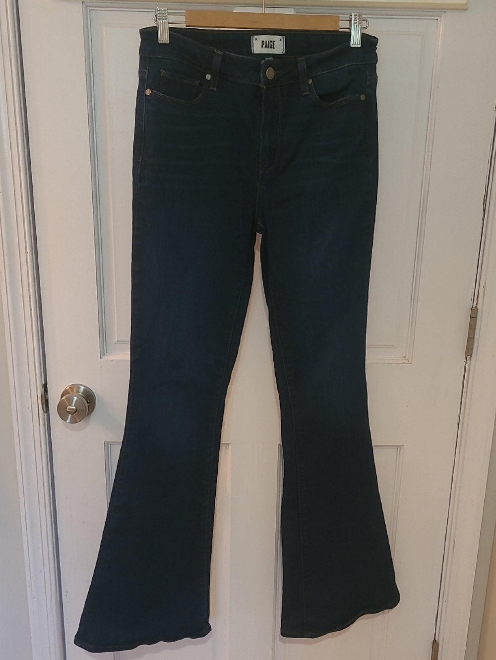PAIGE Deep Blue Flare Jeans